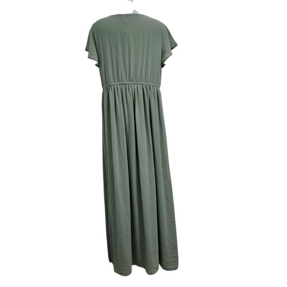 Lulus Lost In The Moment Boho Party Sage Brush Maxi Dress In Green Sz 1XL NWT - Picture 5 of 14